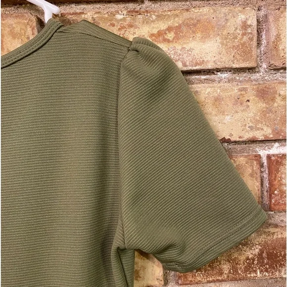 LuLaRoe Asymmetrical zip up dress with puffy sleeves size XS - Picture 3 of 8